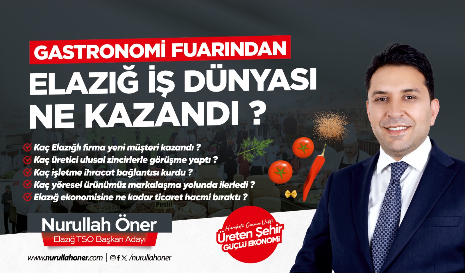 Elazığ Gastronomi Fuarından Elazığ İş dünyası ne kazandı?